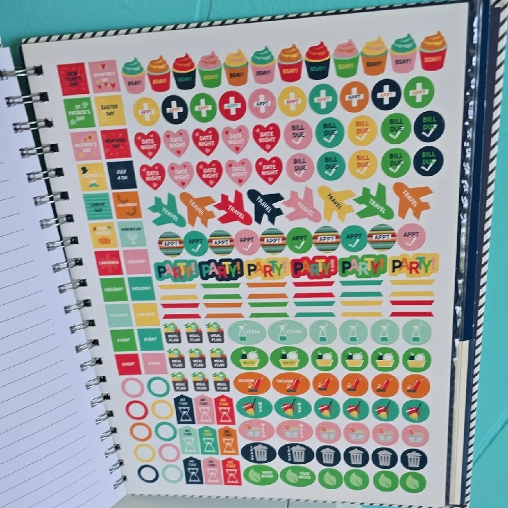 Blue and White Office Planner with Professional Design